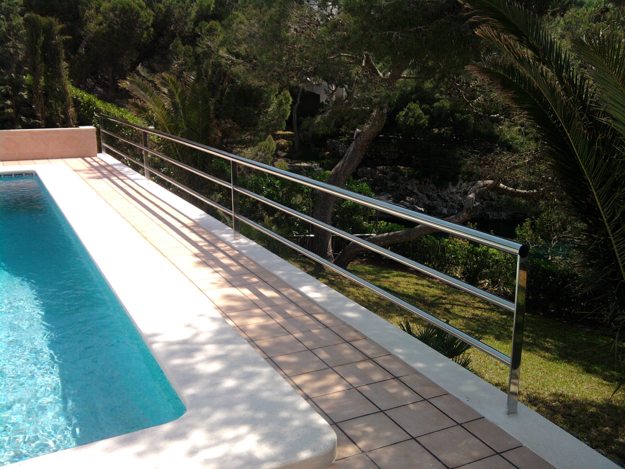 baranda acero inoxidable